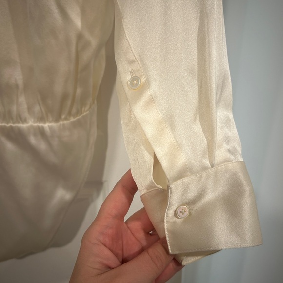 T. By Alexander wang silk crossover bodysuit size 4 - Picture 8 of 16